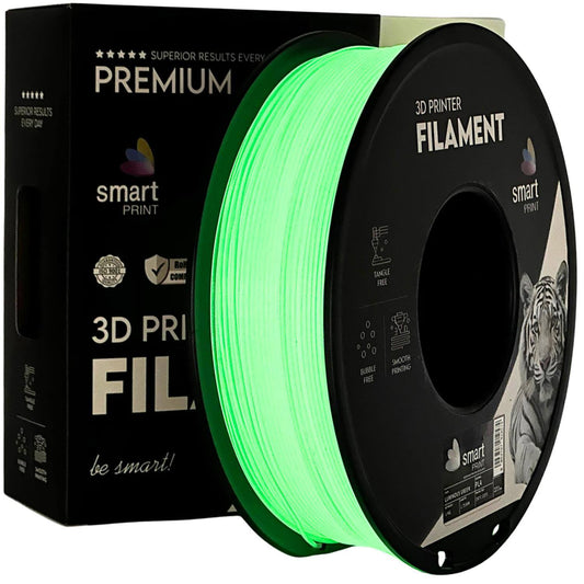 Professional Lab PLA Luminous (Glow) mit Nachleuchteffekt auf einer Filament-Spule für 3D-Druck.