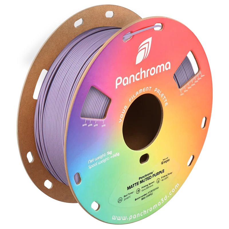 Polymaker Panchroma PLA Matte Filament in Muted Purple, Spule