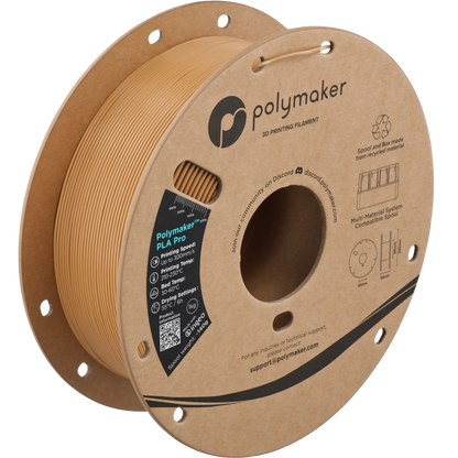 Polymaker PLA Pro Filament in Army Beige, 1,75 mm, 1-kg-Spule