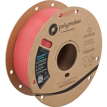 Polymaker PLA Pro Filament in Hellrot, 1,75 mm, 1-kg-Spule