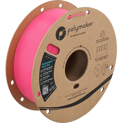 Polymaker PLA Pro Filament in Magenta, 1,75 mm, 1-kg-Spule