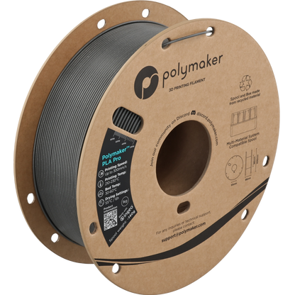 Polymaker PLA Pro Filament in Metallic Chrom, 1,75 mm, 1-kg-Spule