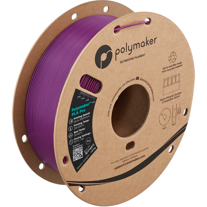 Polymaker PLA Pro Filament in Metallic Pflaume, 1,75 mm, 1-kg-Spule
