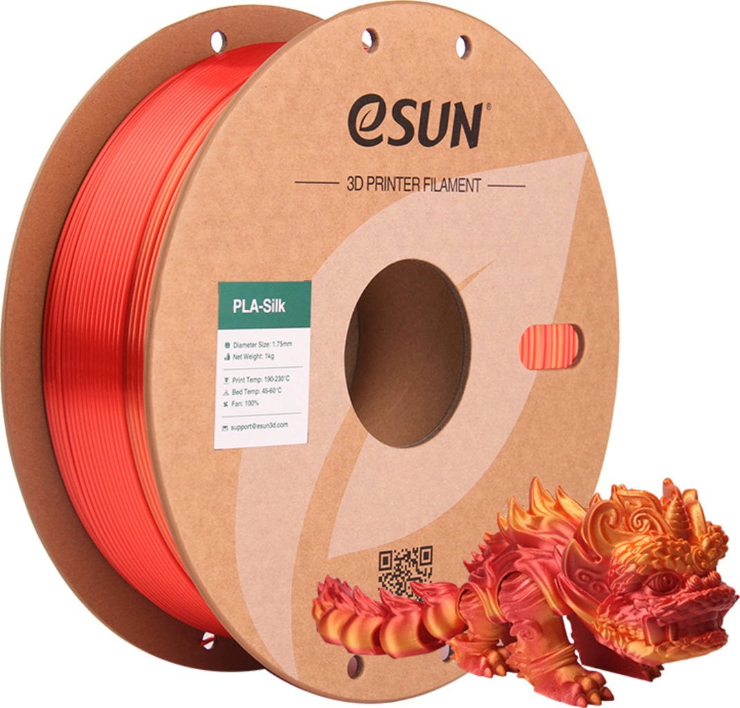 eSUN ePLA-Silk Rainbow – Mehrfarbiges Filament mit Farbverlauf