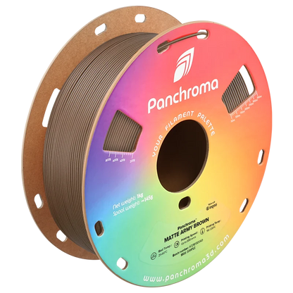 Polymaker Panchroma PLA Matte Filament in Army Brown, Spule