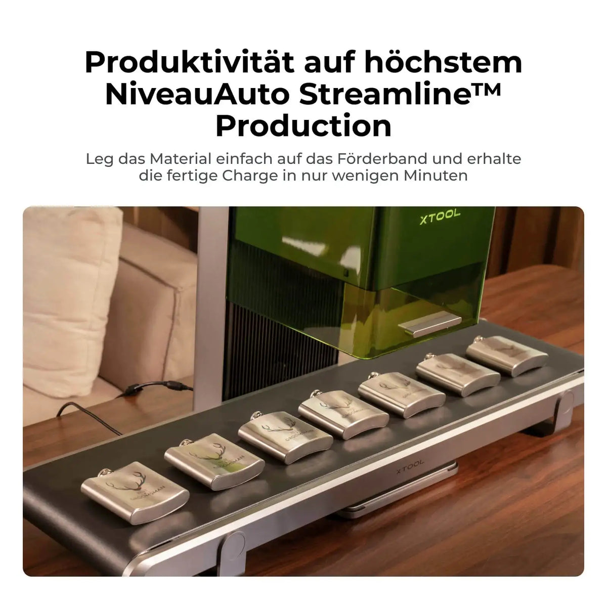 xTool Auto Streamline Conveyor Förderband für F1 Ultra/F2 Ultra/F2 Ultra UV xTool Filamentkontor