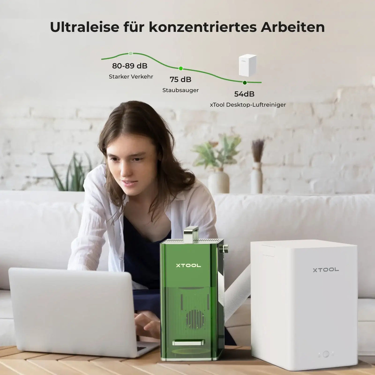 xTool Desktop Smoke Purifier Rauchreiniger für M2/M1 Ultra/F1/F2 xTool Filamentkontor