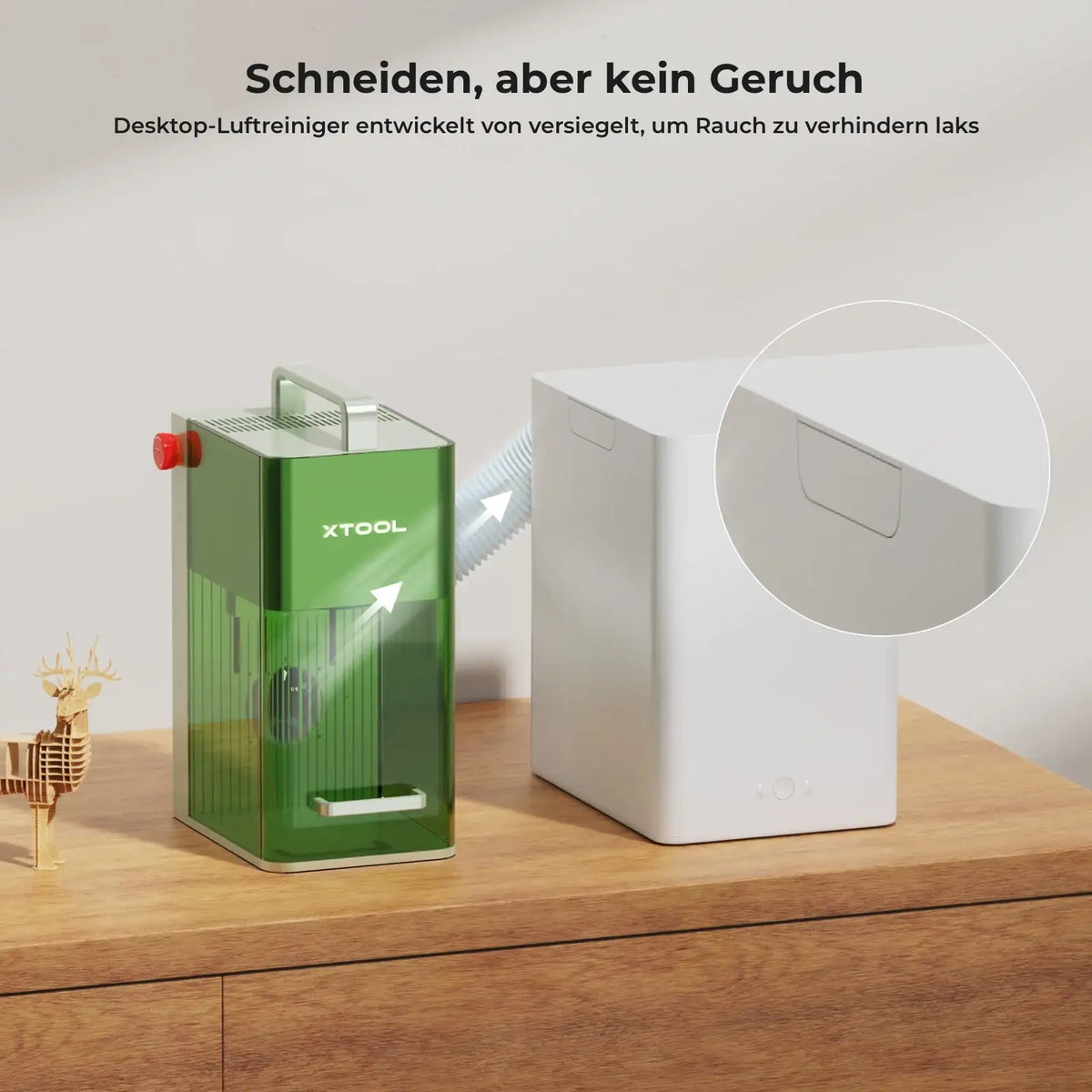 xTool Desktop Smoke Purifier Rauchreiniger für M2/M1 Ultra/F1/F2 xTool Filamentkontor
